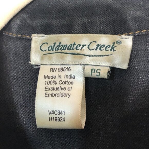 COLDWATER CREEK Women's Embroidered Denim Truckers Jacket SP - Picture 2 of 8